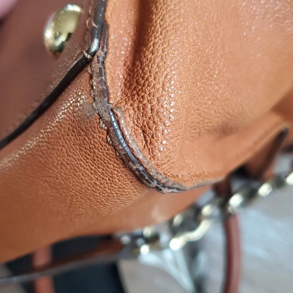 Michael Kors Large Hamilton Leather Satchel Bag